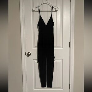 SHEIN Solid Flap Pocket Side Unitard Jumpsuit